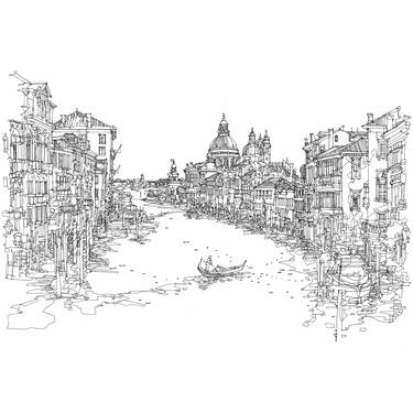 Print of Cities Drawings by Abigail Daker