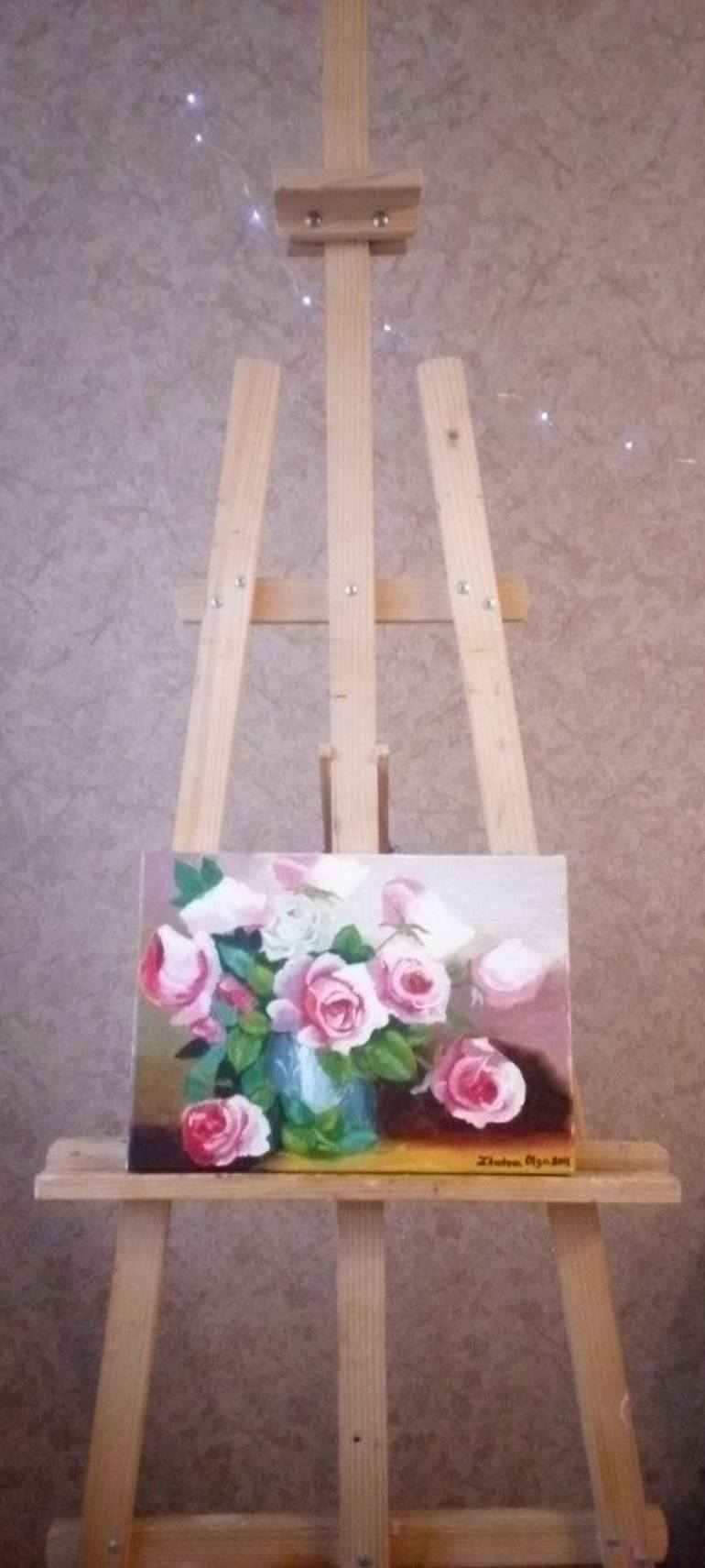 Original Romanticism Botanic Painting by Olha Zhukova