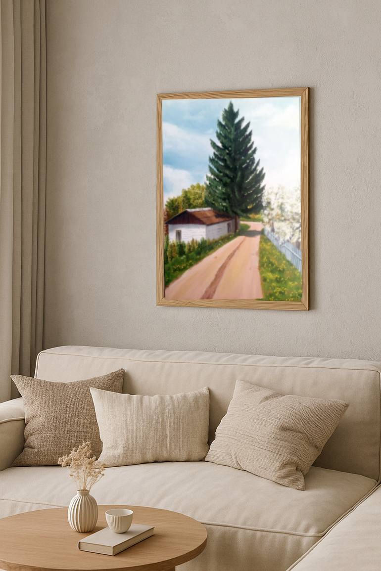 Original Classicism Landscape Painting by Olha Zhukova