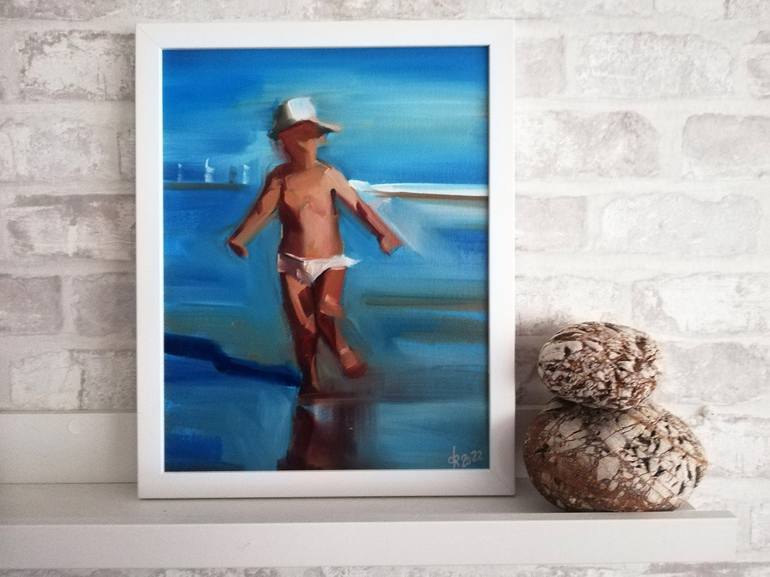 Original Children Painting by Maria del Roxo