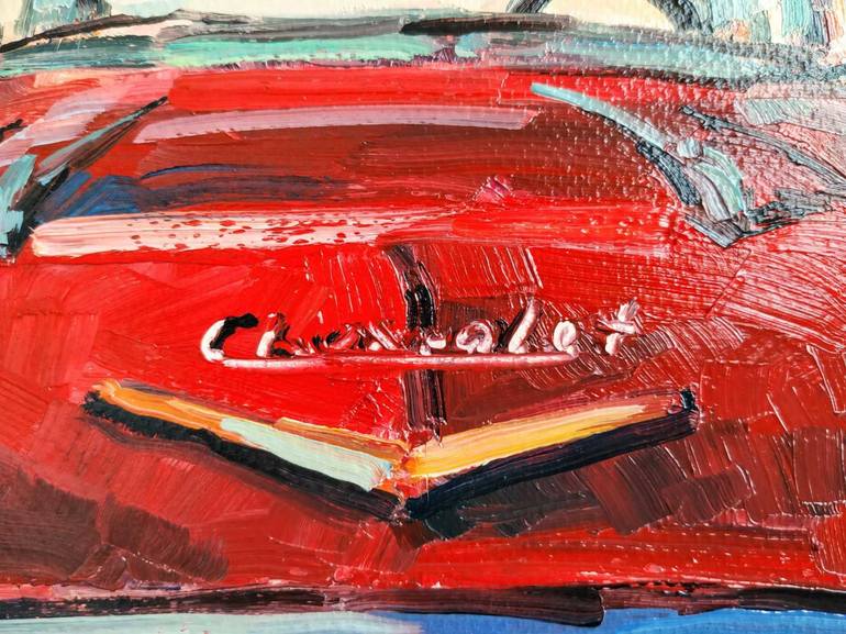 Original Abstract Expressionism Car Painting by Gallery Qoch'Art