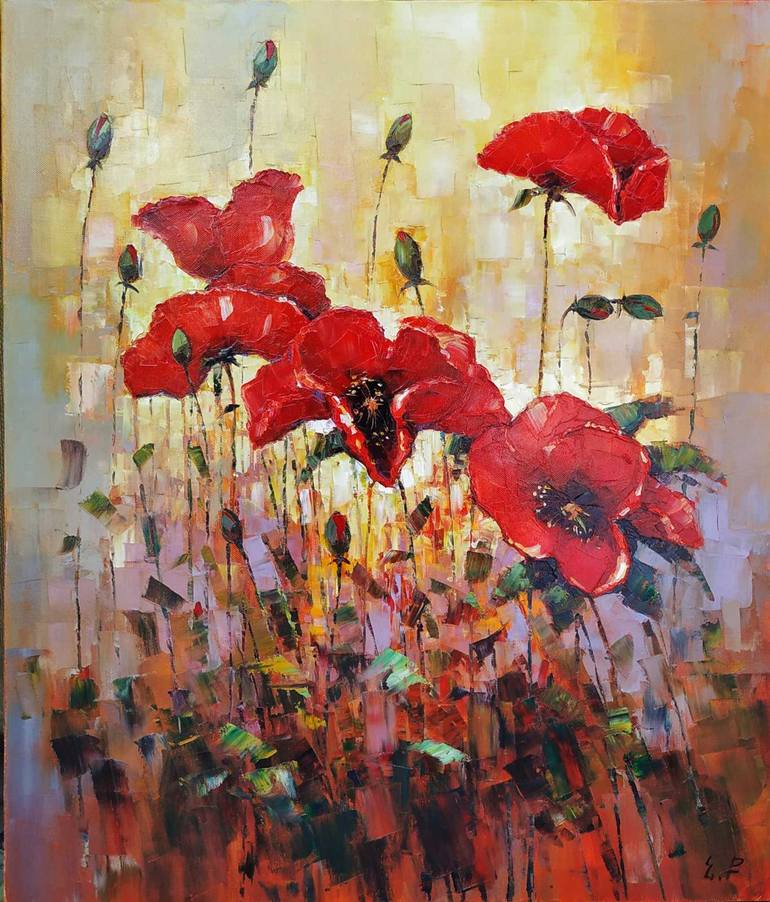 Flowers Painting by Gallery Qoch'Art | Saatchi Art