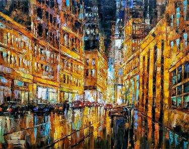 Print of Modern Cities Paintings by Gallery Qoch'Art