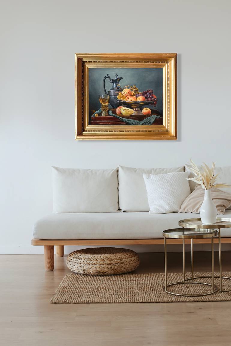 Original Art Nouveau Still Life Painting by Valeriu Bondarenco