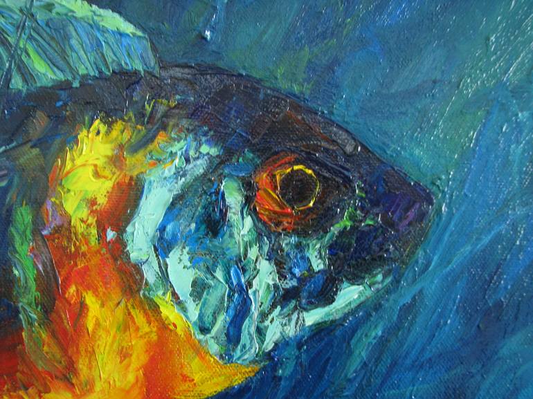 Original Fish Painting by Michael Sol