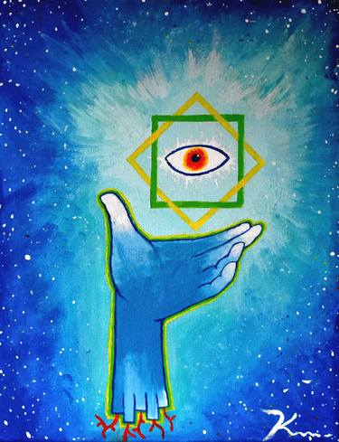 Original sacred geometry Geometric Painting by Kyle Kelley