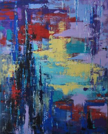 Original Abstract Expressionism Abstract Paintings by Marika Jam