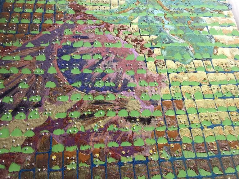 Original Abstract Typography Painting by Lê Thanh Nguyên PhươNg