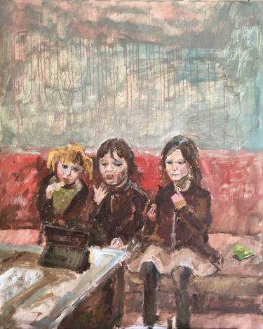 Original Children Painting by Francois Barthelemy