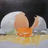 Broken Egg Painting Original Oil Painting The Only In The World by naoufal ahocal