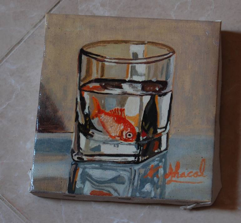 Original Realism Fish Painting by naoufal ahocal