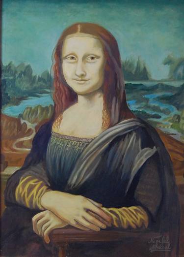 best Copy version of Mona Lisa painting oli by naoufal ahocal thumb