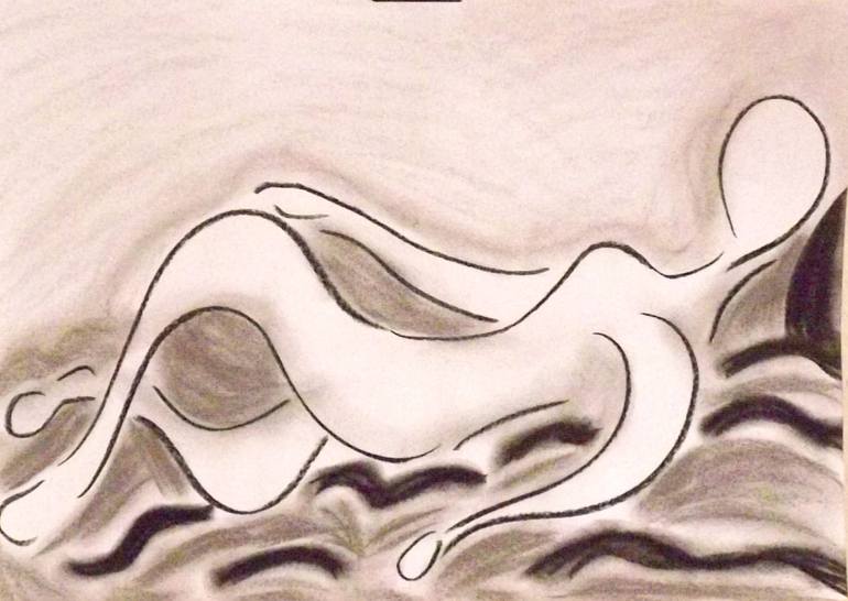 Female Form Charcoal 1 1 Drawing By Sotiris Sotiriou Saatchi Art