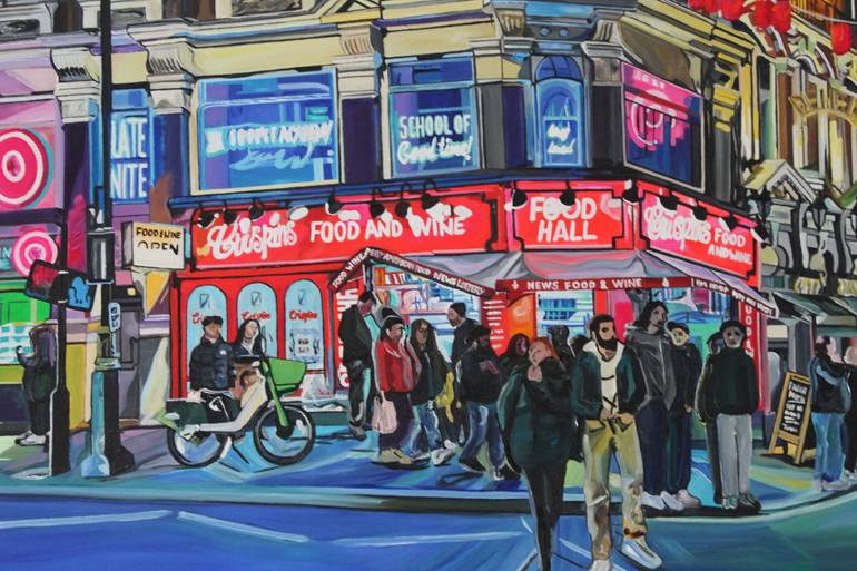 Original Contemporary Cities Painting by Emilia Chubb