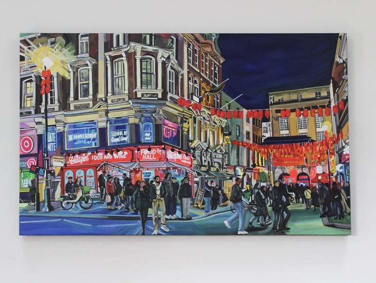 Original Contemporary Cities Painting by Emilia Chubb