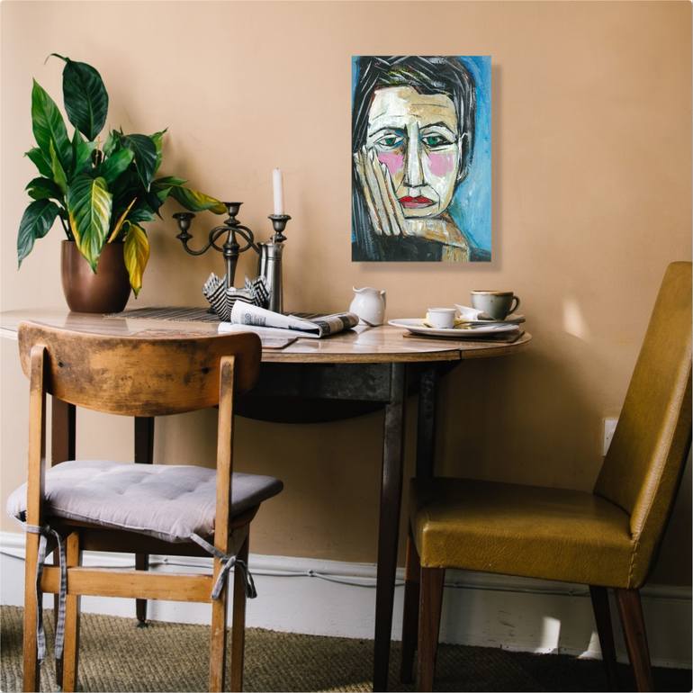 Original Abstract Expressionism People Painting by Ron Kammer