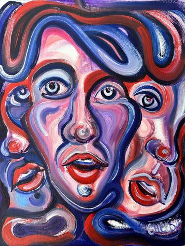 Print of Abstract Portrait Paintings by Chelsie Tamala