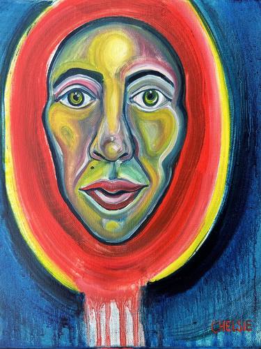 Original Abstract Portrait Paintings by Chelsie Tamala