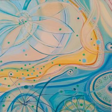 Print of Abstract Water Paintings by Jimena Odetti