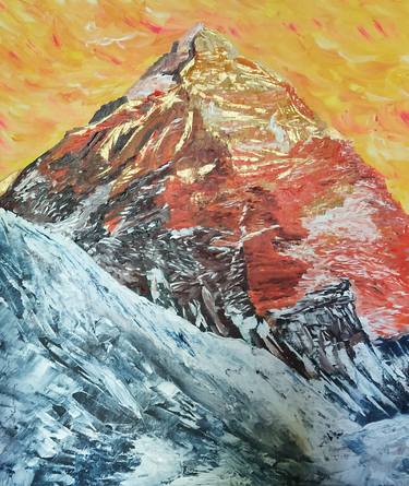 Saatchi Art Artist Deepali Sinha; Paintings, “Mt Everest” #art