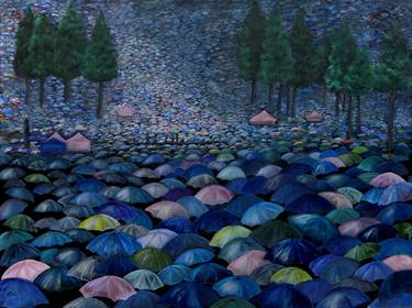 Original Impressionism Political Paintings by gillian cliffe