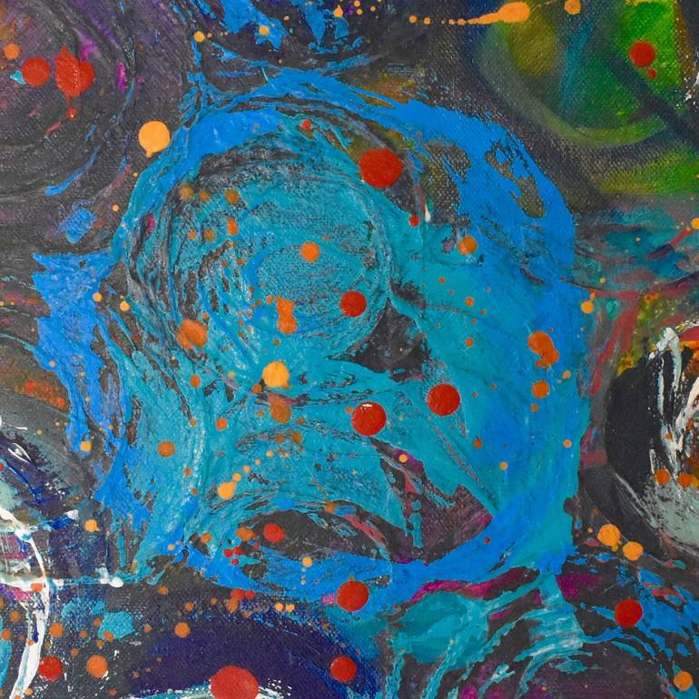 Original Abstract Expressionism Abstract Painting by Wilna Wolf
