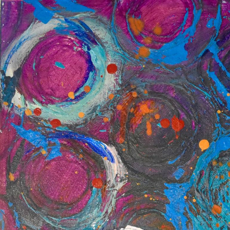 Original Abstract Expressionism Abstract Painting by Wilna Wolf