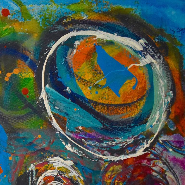 Original Abstract Expressionism Abstract Painting by Wilna Wolf