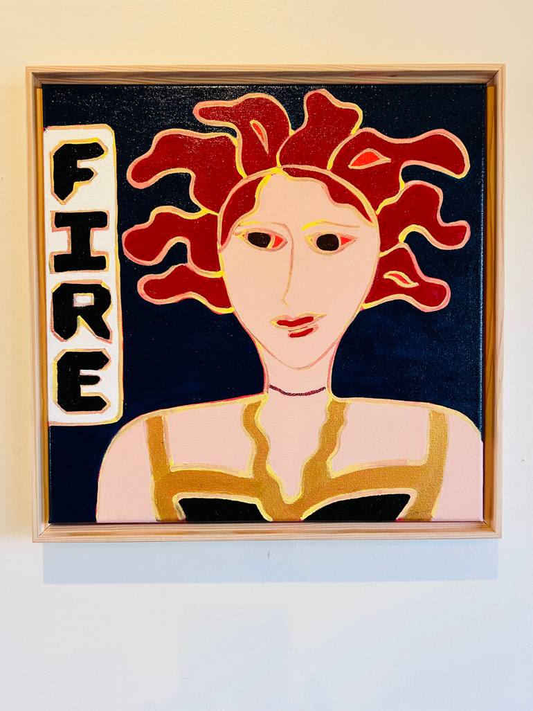 Original Contemporary Women Painting by Kerry Campbell