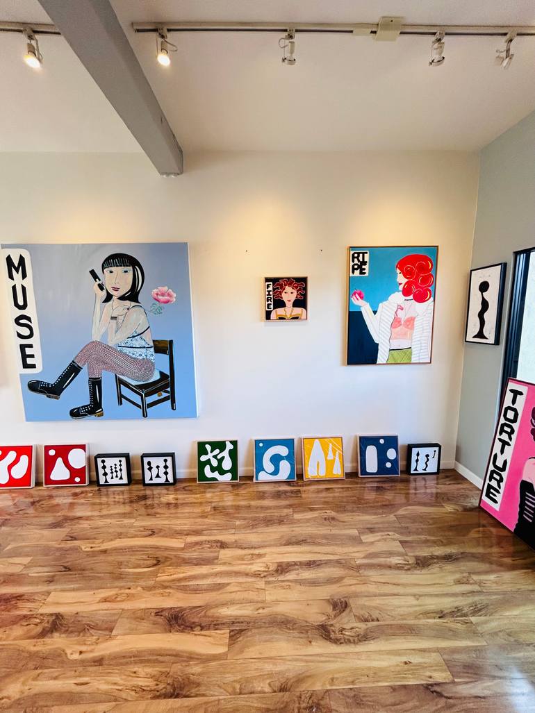 Original Contemporary Women Painting by Kerry Campbell