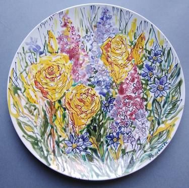 Porcelain plate "SUMMER FLOWERS" thumb