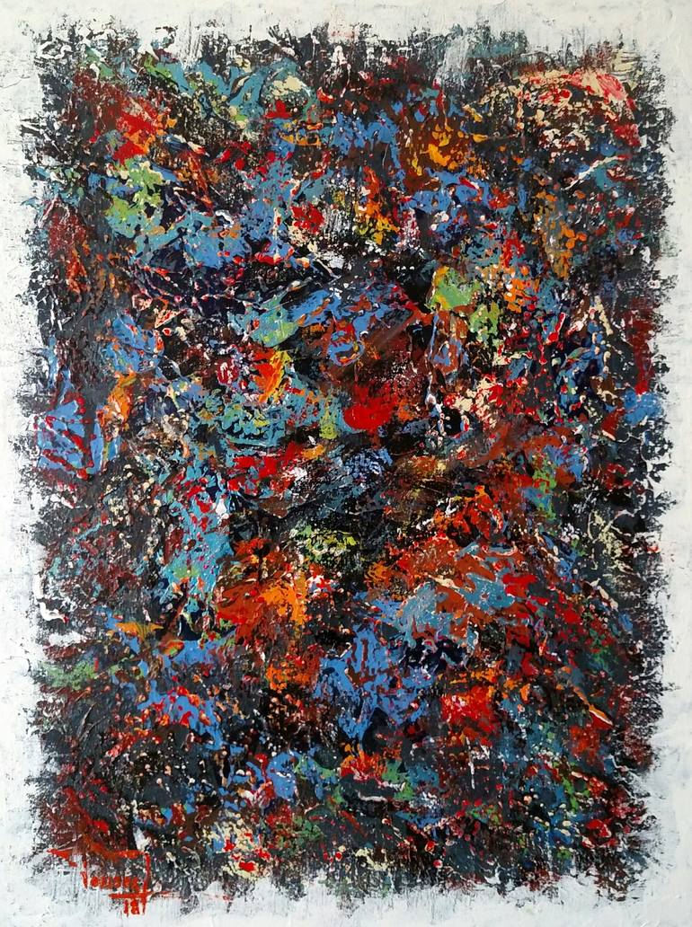 Abstraction Sea Life Painting By Tauseef Anwar Saatchi Art