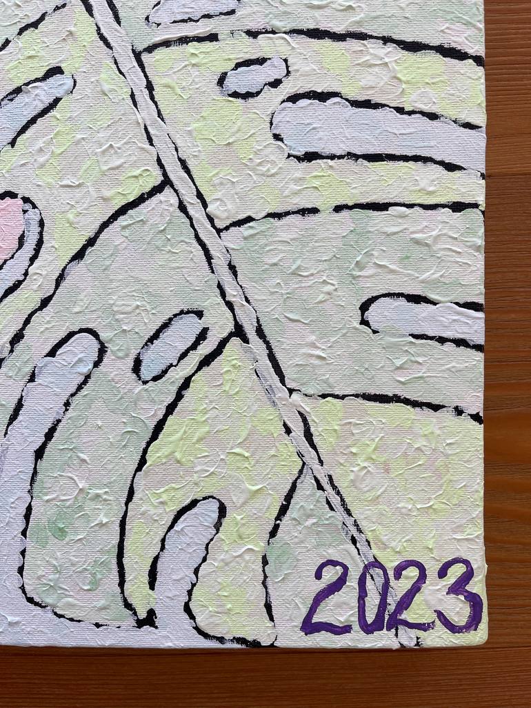 Original Abstract Botanic Painting by Don Bacon