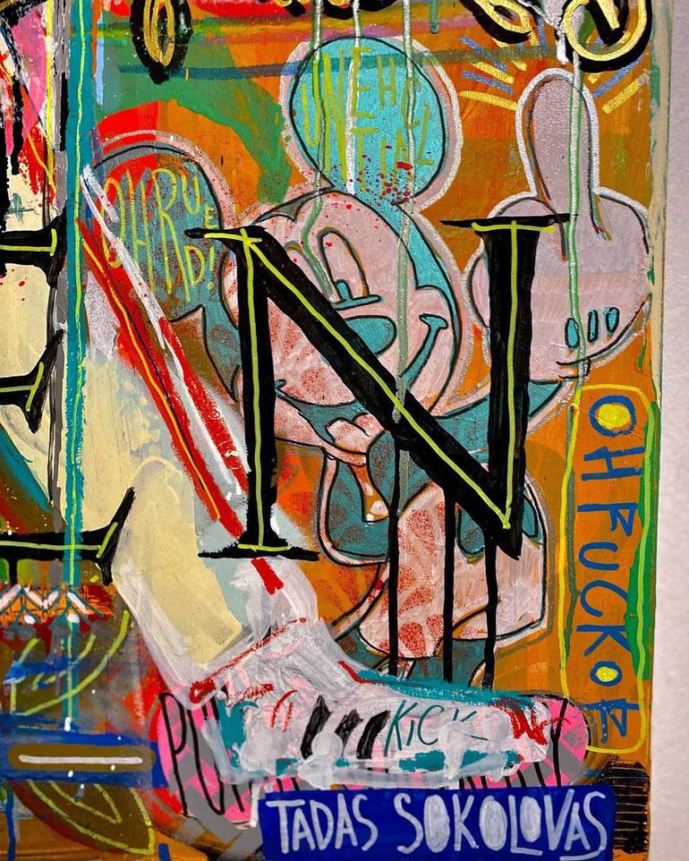 Original Conceptual Pop Culture/Celebrity Painting by Tadas Sokolovas