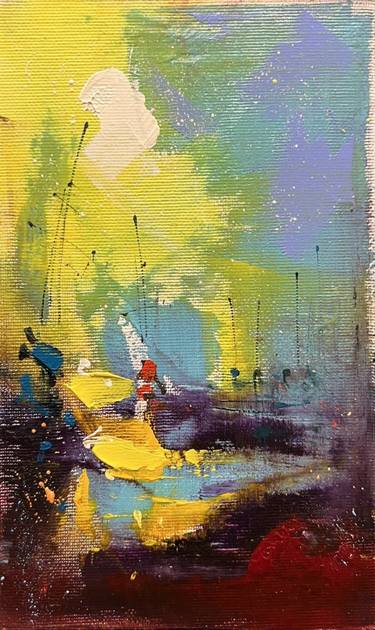 Original Abstract Expressionism Boat Paintings by Arman Allakhverdian