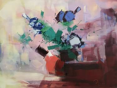 Original Art Deco Abstract Paintings by Arman Allakhverdian