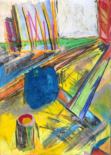 Original Expressionism Still Life Drawings by Fran Lea