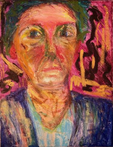 Original Expressionism Portrait Paintings by Fran Lea