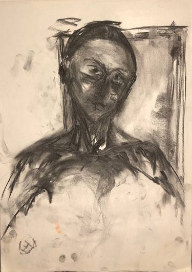 Original Figurative Portrait Drawings by Fran Lea