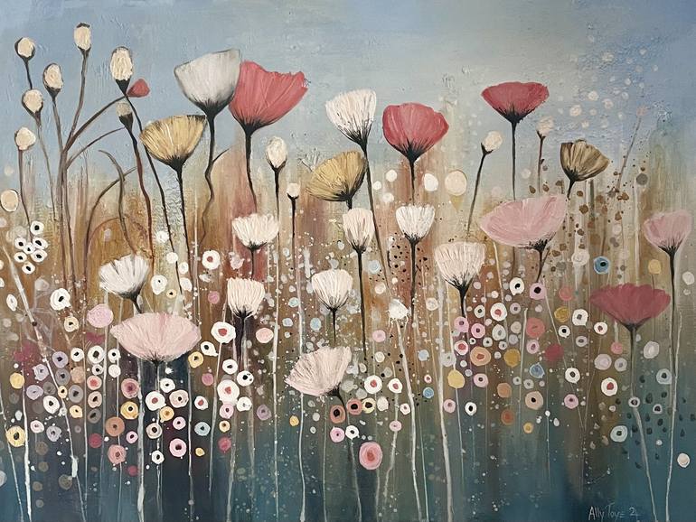 Original Floral Painting by Ally Toye