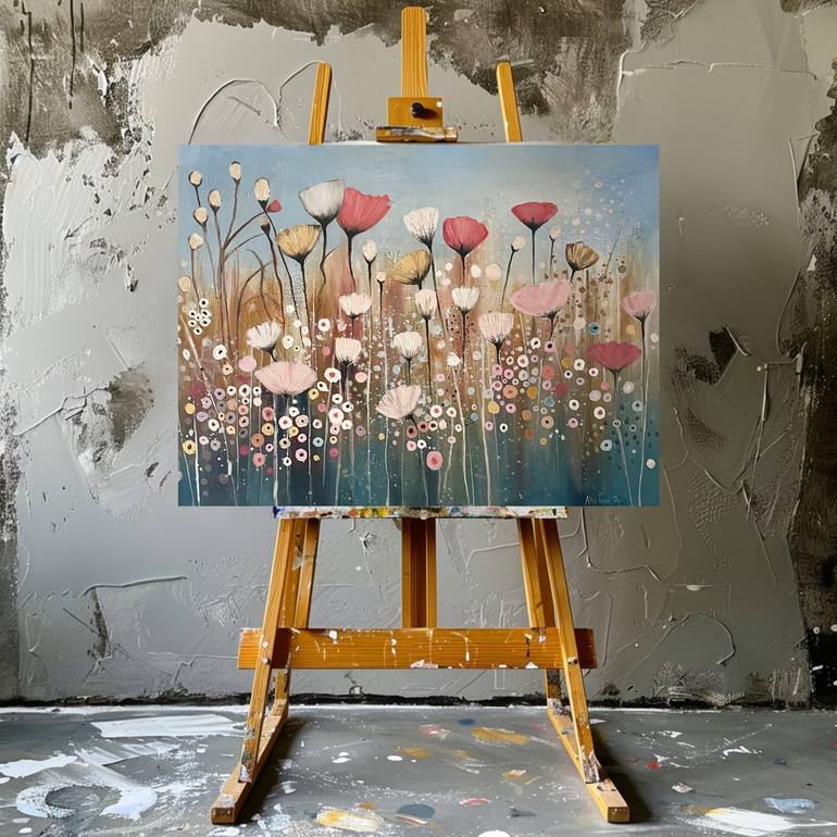 Original Floral Painting by Ally Toye