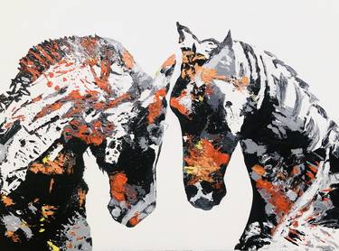 Print of Horse Paintings by Ally Toye