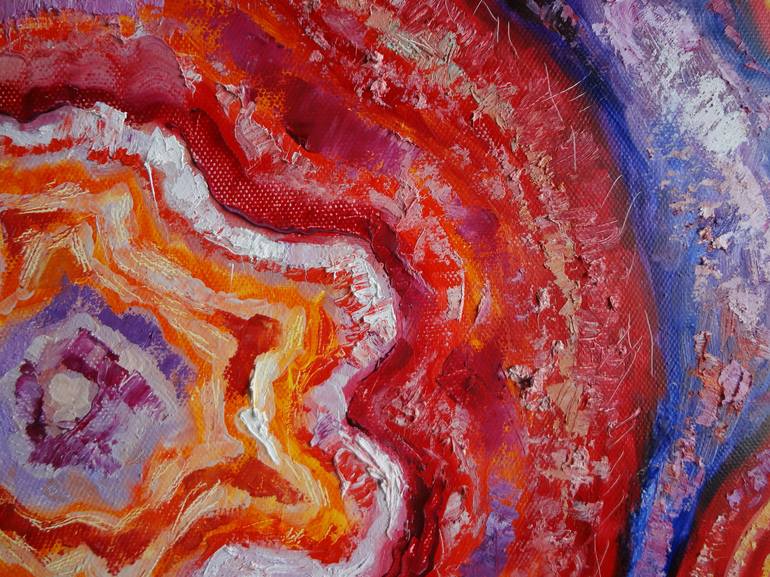 Original Abstract Expressionism Fantasy Painting by Aleksandra Miliutina