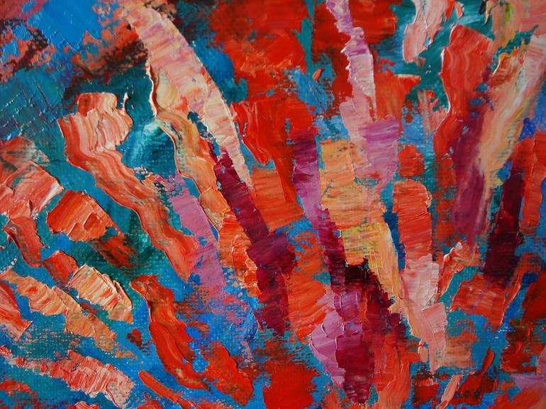 Original Abstract Expressionism Fantasy Painting by Aleksandra Miliutina