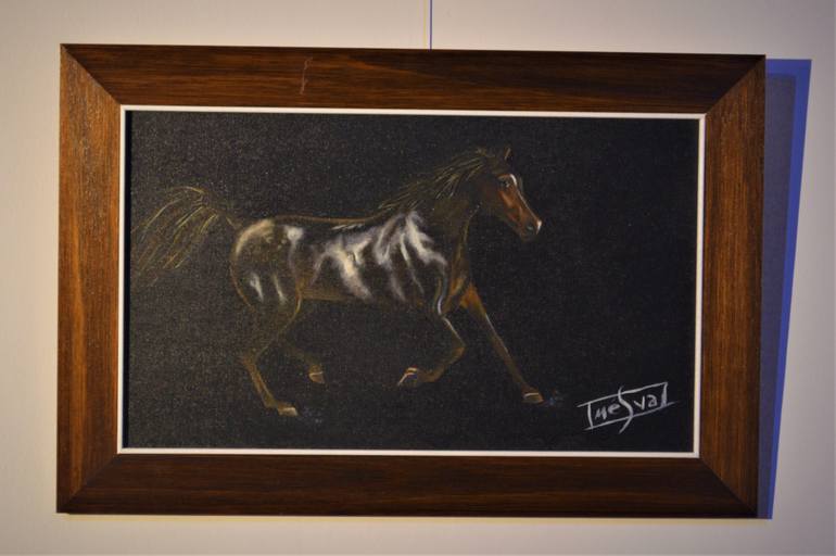 Original Art Deco Animal Painting by Inés Vaz