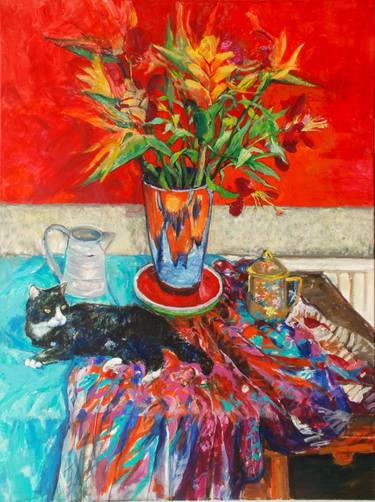Original Contemporary Still Life Paintings by Patricia Clements