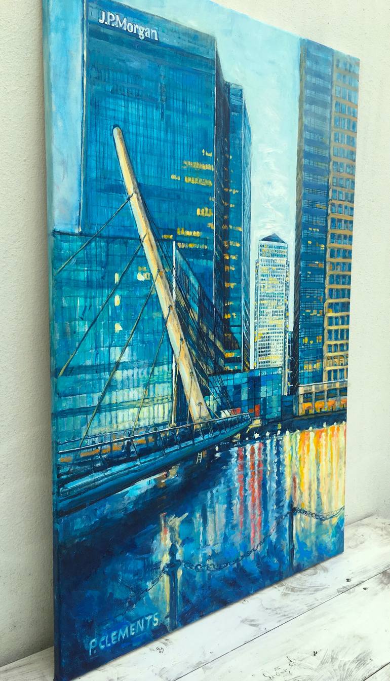Original Impressionism Architecture Painting by Patricia Clements