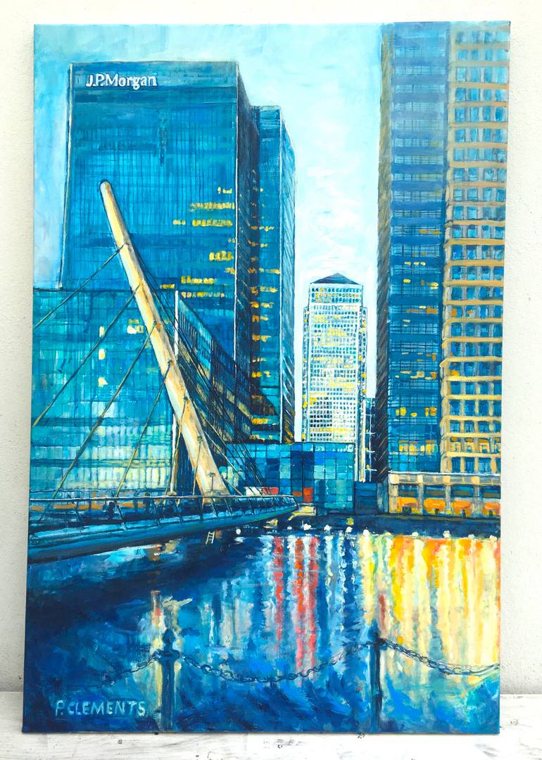 Original Impressionism Architecture Painting by Patricia Clements