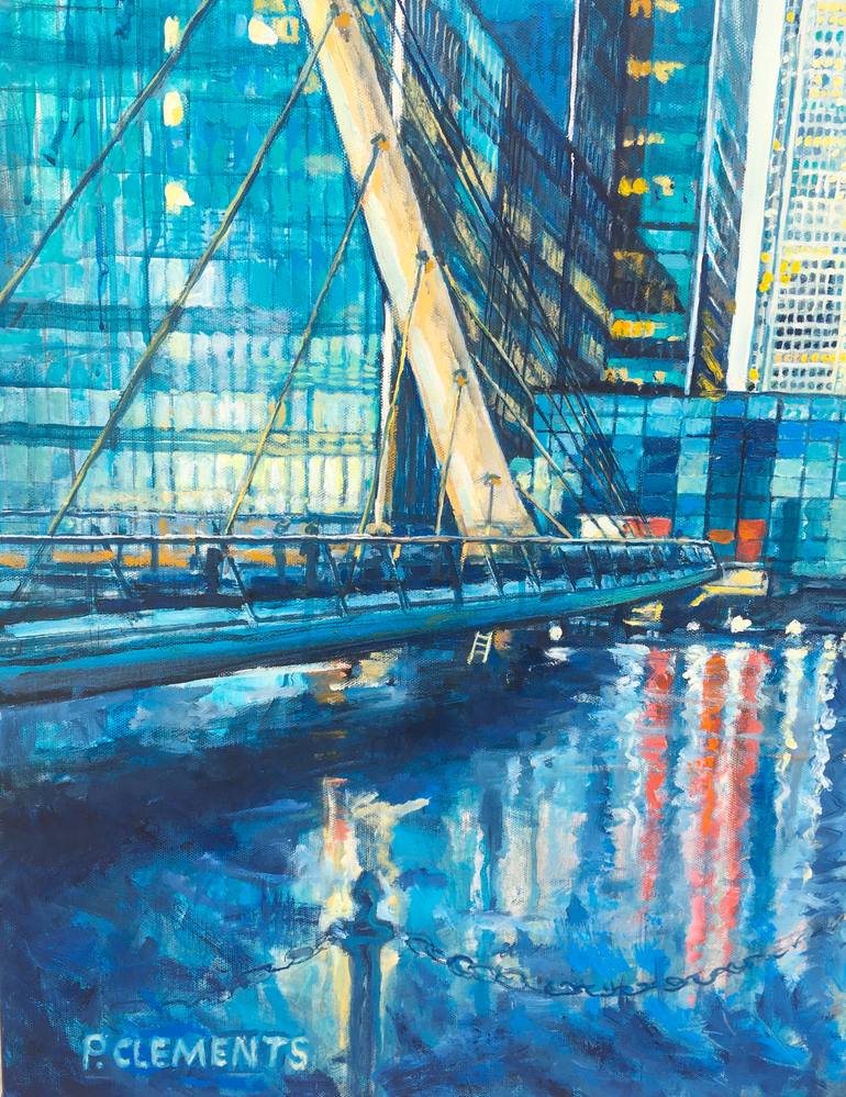 Original Impressionism Architecture Painting by Patricia Clements