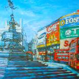 Eros and Piccadilly Circus London by Patricia Clements